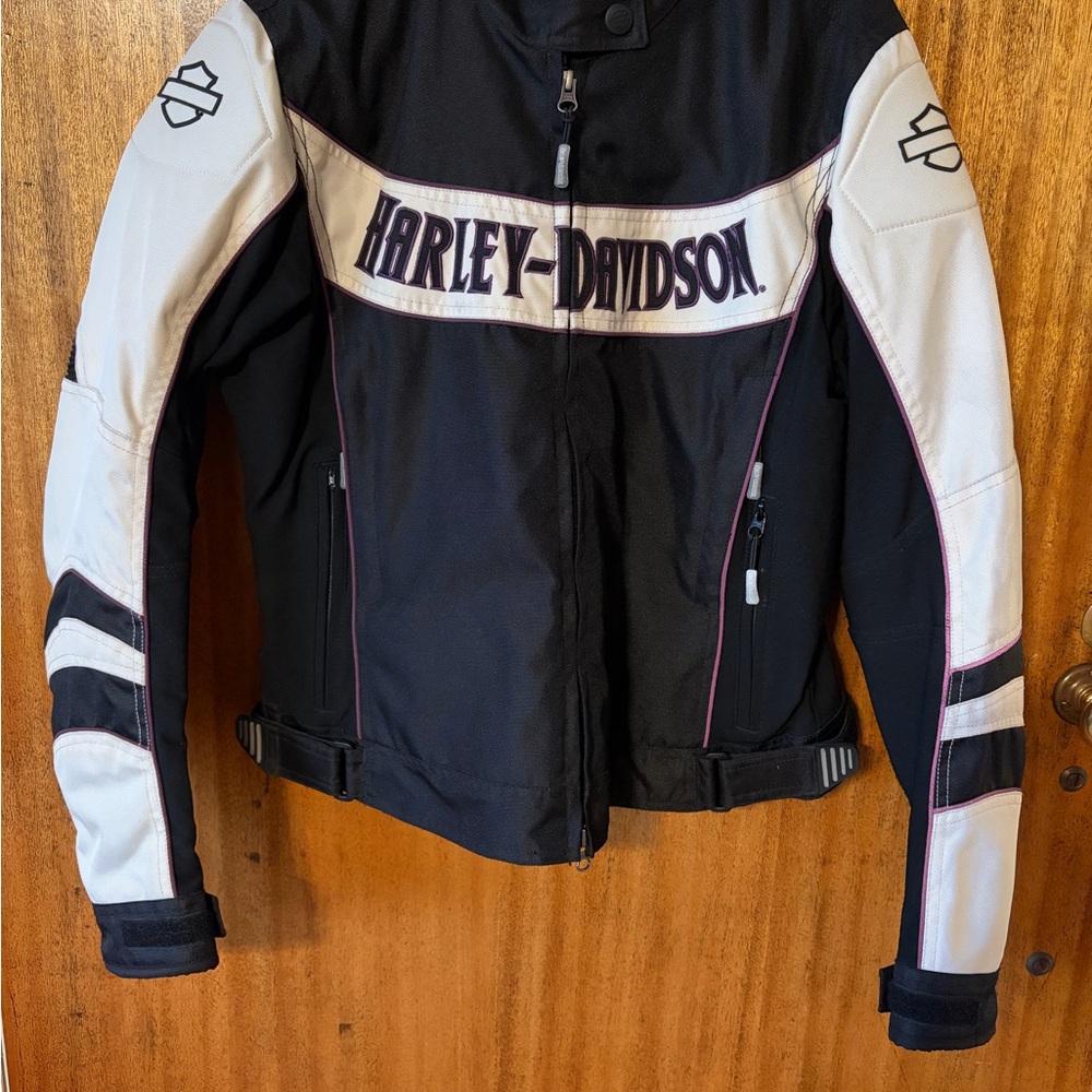 Harley-Davidson Women's Black and White Utility Jacket